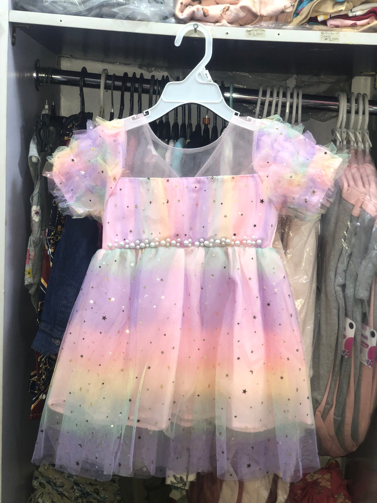 3-Year-Old Girls Rainbow Gown